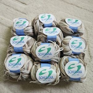 Schulana Filolino Linen Knitting Yarn Bundle 10 × 50g Skeins